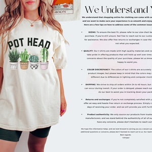 Pot Head Shirt, Gardener Shirt, Succulent Shirt, Gardening Mom,Mom Life, Plant Lover Gift, Crazy Plant Lady image 3