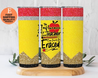 Teacher Appreciation 20oz Tumbler - "Influence of a Good Teacher" Inspirational Quote