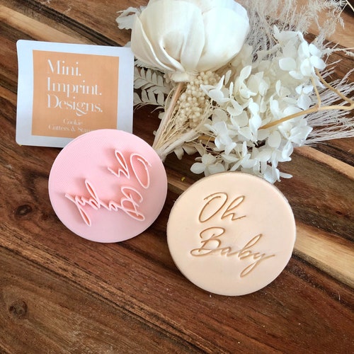 It's a Girl Cookie Stamp Baby Shower Cookie Embosser Etsy