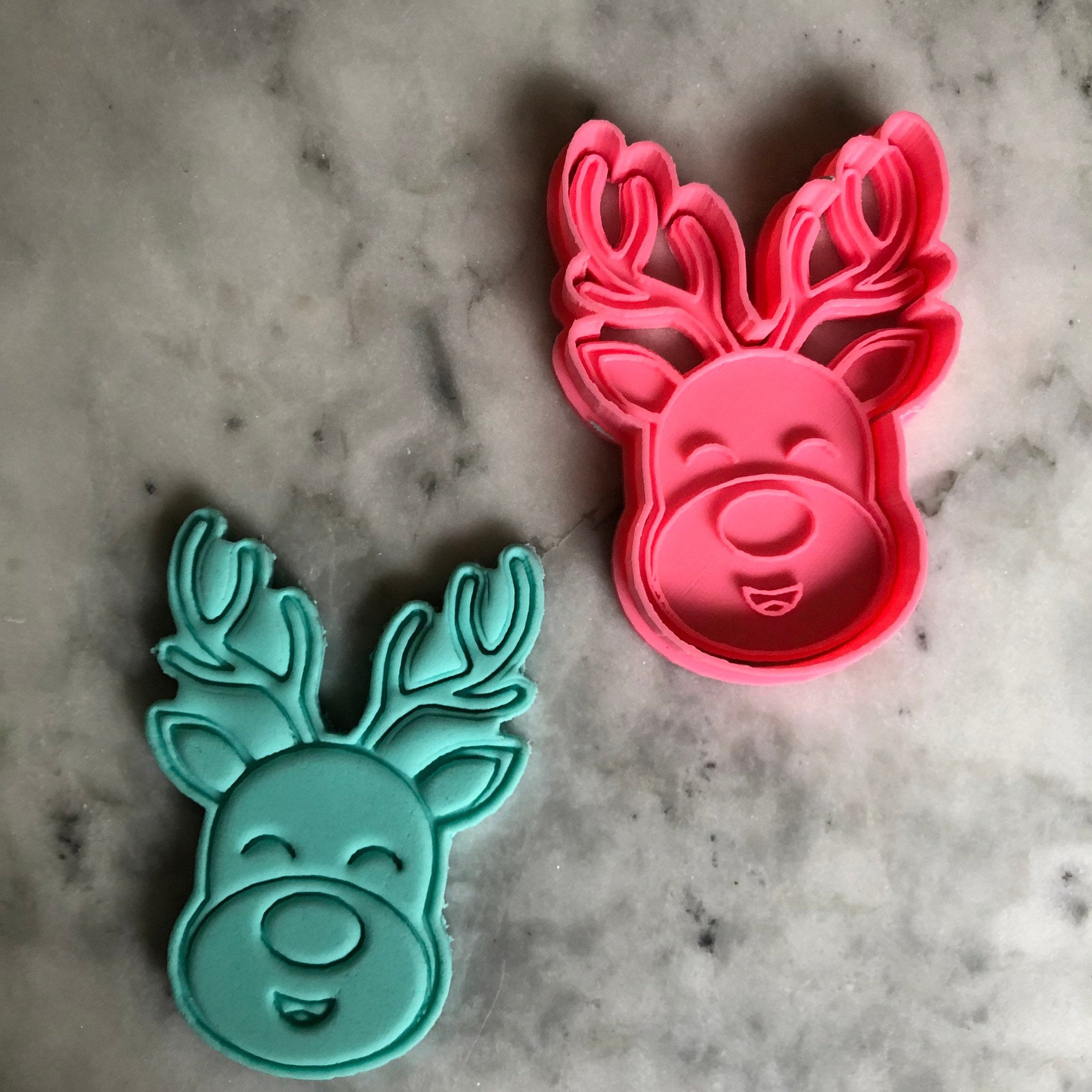 Christmas Cookie Stamp and Cutter Set Etsy