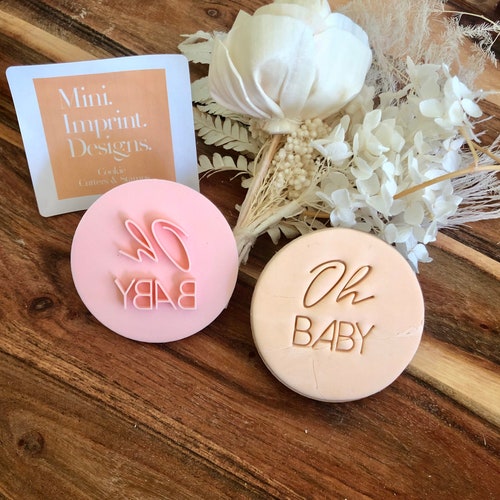 It's a Girl Cookie Stamp Baby Shower Cookie Embosser Etsy