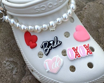 bridal crocs jibbitz