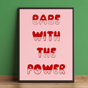 Babe With The Power, Labyrinth Art Print, Galleria Wall Poster Print