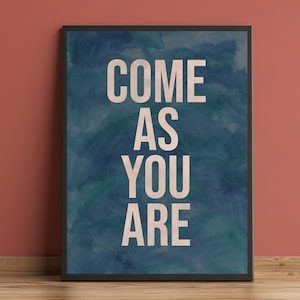 Nirvana - Come as You Are - Stampa artistica - Poster musicale