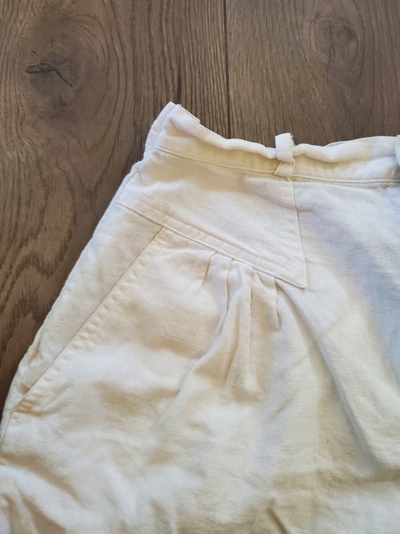 vintage 1980s white shorts - image 8