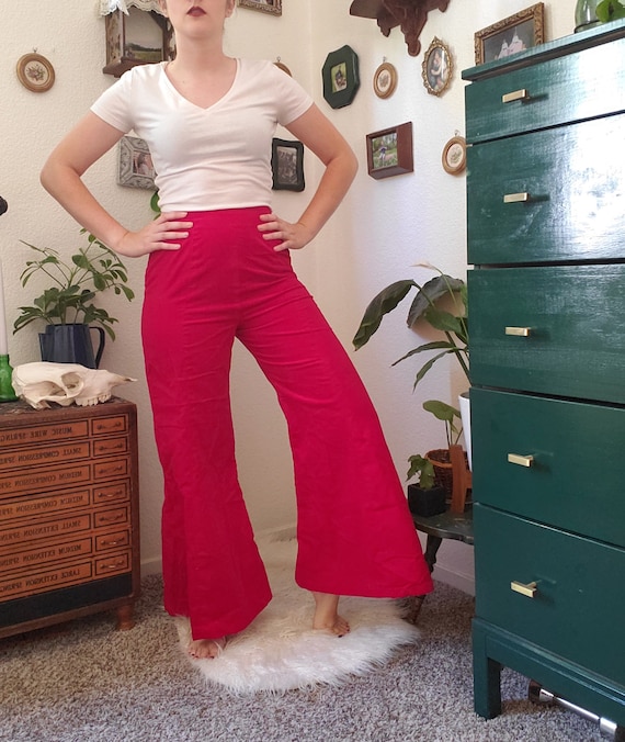 Amazing Vintage 1970s Red Velvet Bell 
