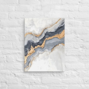 Impresión en lienzo con patrón abstracto de granito, arte mural contemporáneo con patrón de granito, decoración minimalista de pared de granito