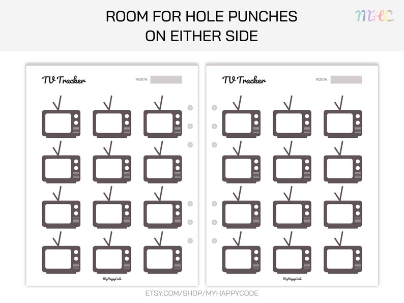 TV Tracker Printable TV Series Tracker Printable TV Show - Etsy