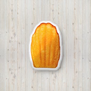 Madeleine Shape Throw Pillow, Sweet Biscuit Pillow, Cute Dessert Pillow Gift, Pastry Shop Pillow Decoration