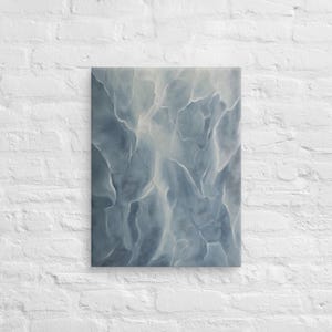 Abstract Gray Marble Pattern Printing Canvas Wallart, Minimalist Gray Color Contemporary Art Wall Decor, Gray Color Modern Wall Decor