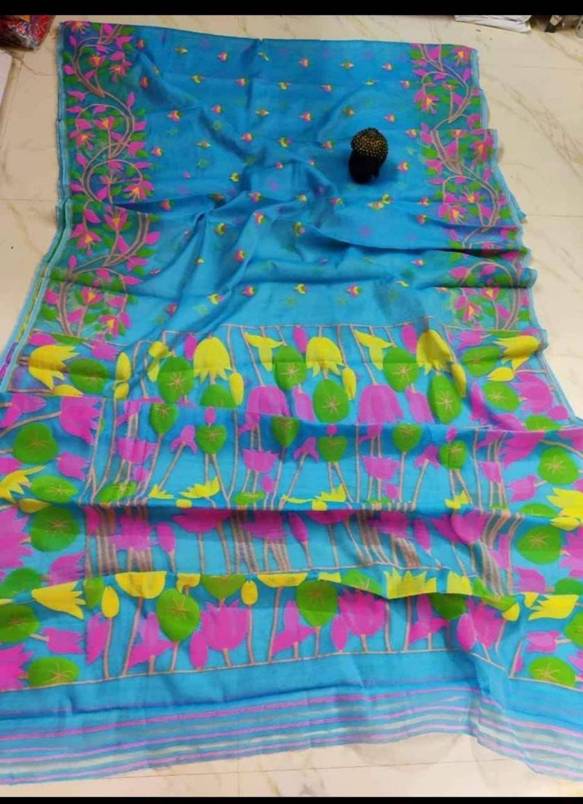 Traditional Indian Handloom Allbody Design Soft Dhakai Jamdani - Etsy