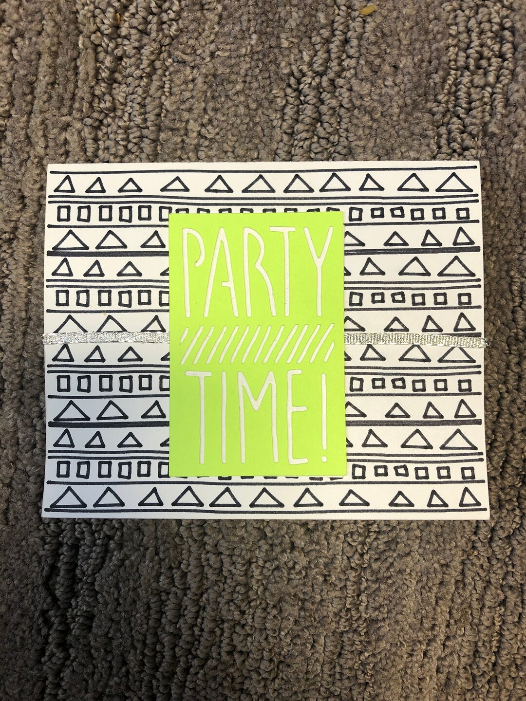 Set of 5 Party Time Cards Etsy