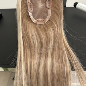 人気商品 3X5” モノトップ人毛トッパー、100% ヨーロッパ産ヘアトッパー、薄毛用ヘアトッパー、抜け毛用トッパー、女性へのギフト