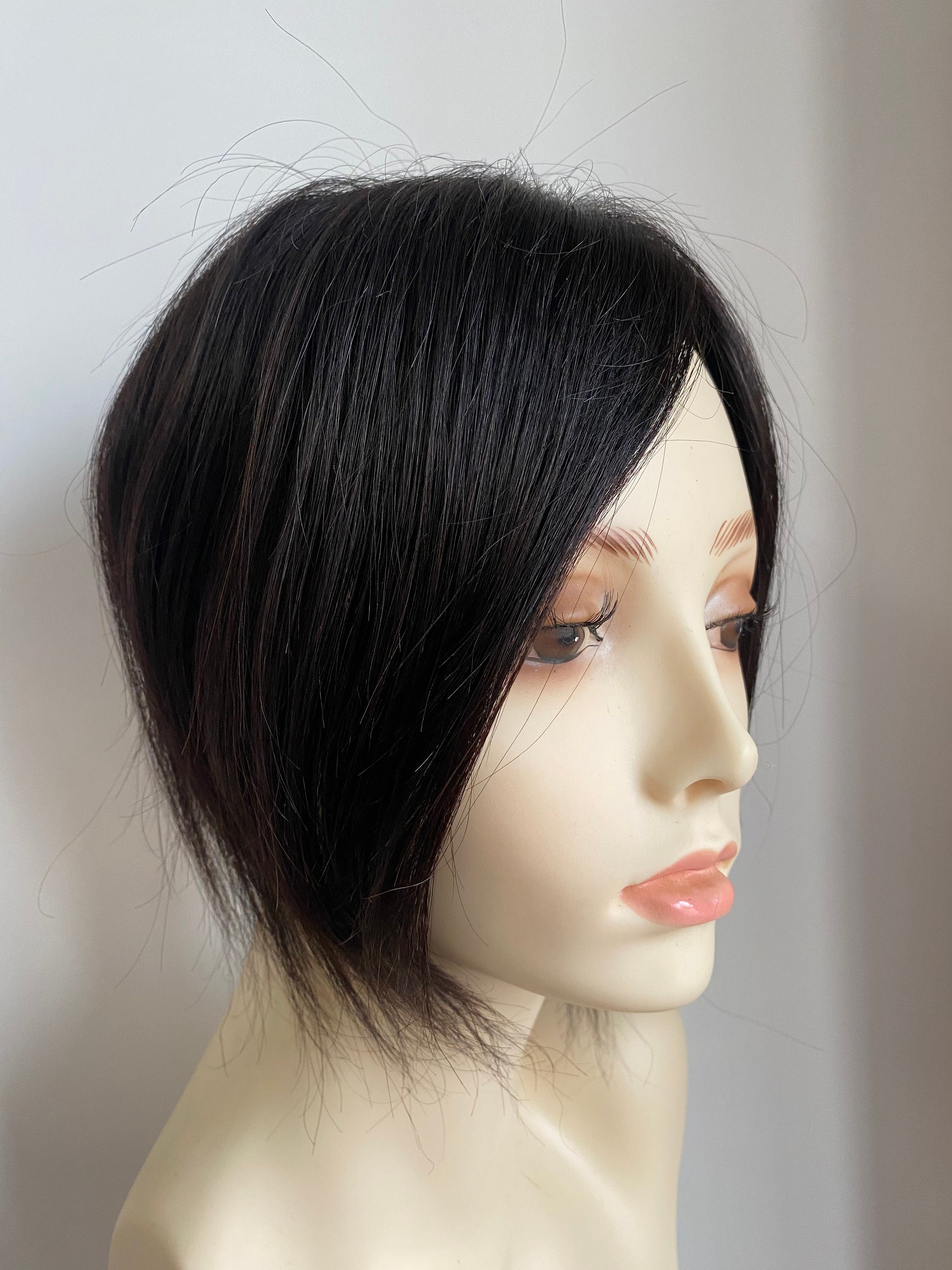 5x5 Virgin Human Hair Topper Clip-in Straight Hairpiece 12x13cm 12x13cm Silk Base 5x5” Virgin Human Hair Topper for Women - Etsy main image 4