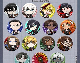 リンバスカンパニー　アクリルキーホルダー　12枚 Limbus Company アクリルキーホルダー／ホンル: キャラグッズ