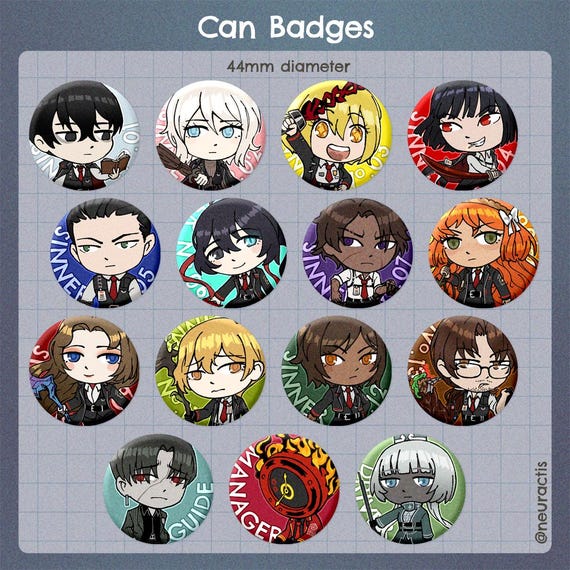 Limbus Company Can Badges - Etsy