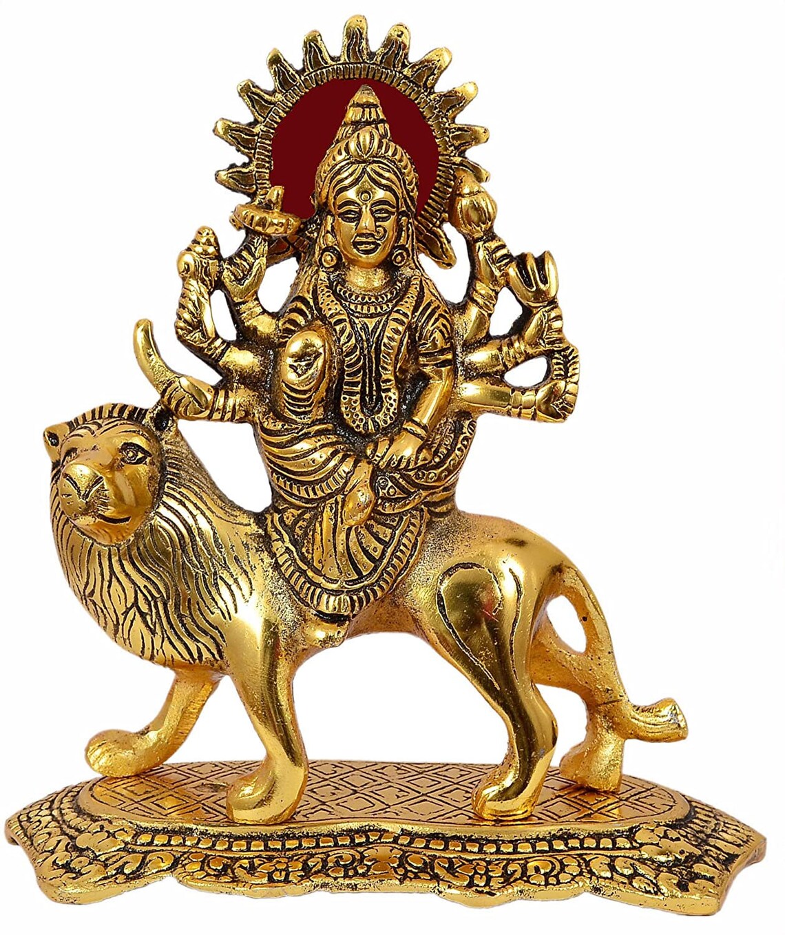 Idols Durga Maa Hindu Goddess Religious Metal Statue Idol Etsy