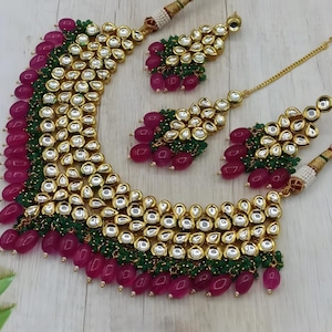 Green Kundan Bridal Set: Sabyasachi Designer Necklace