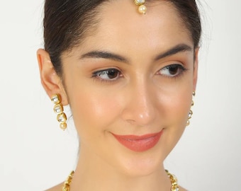 Set di gioielli da sposa Kundan in oro: stile Sabyasachi