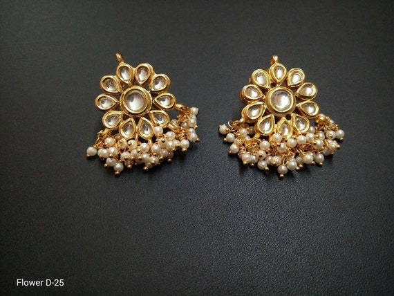 Kundan earrings online deals