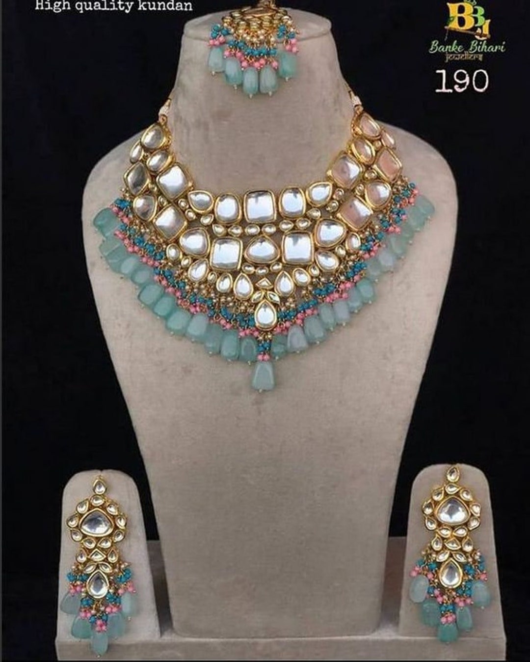 Simple kundan cheap choker set