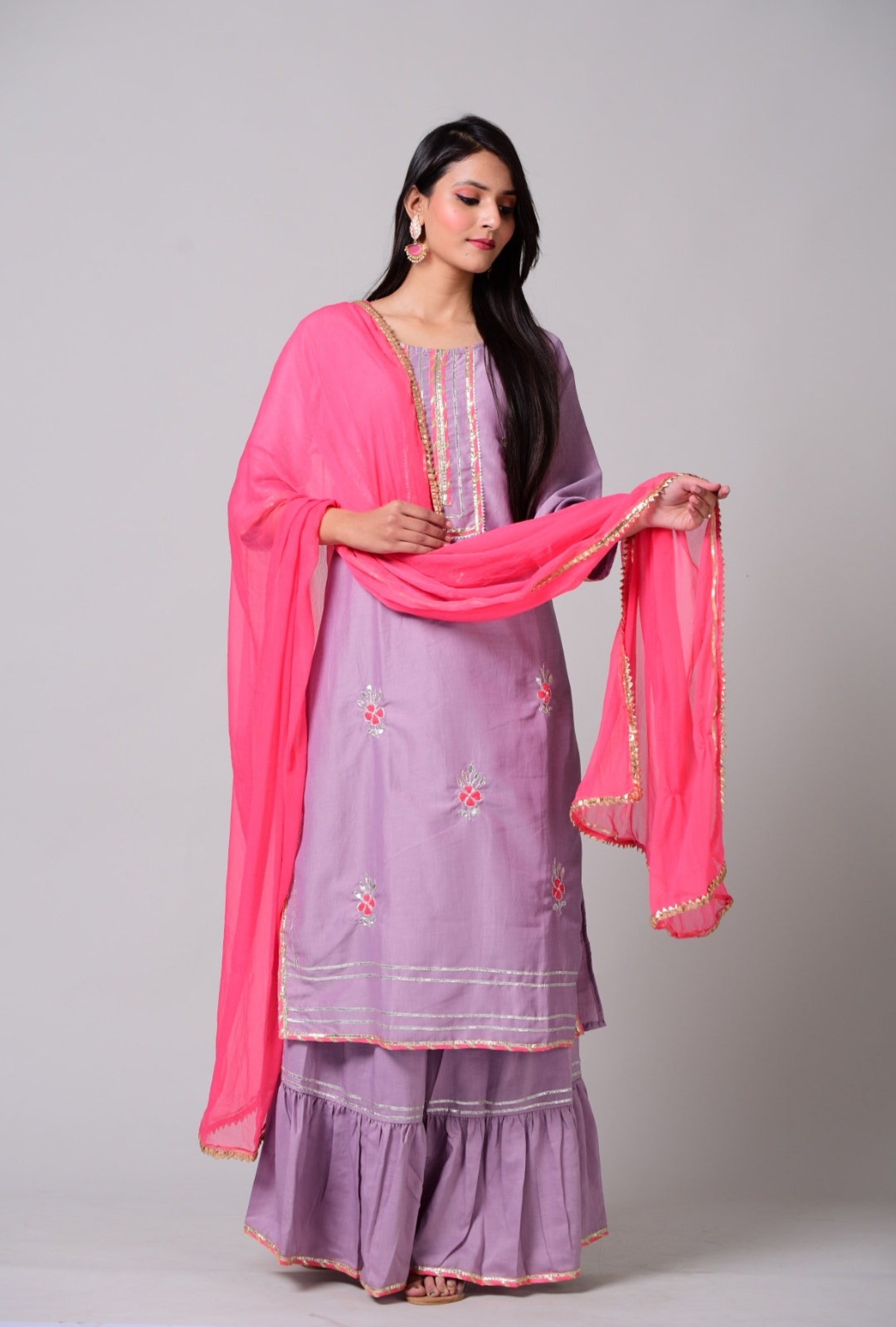 Indian Pakistani Designer Kurti Set For Women Kurta palazzo Etsy