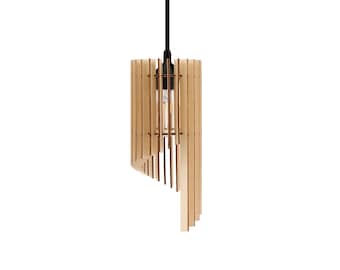 Lustre suspendu en bois de lampe ASTER