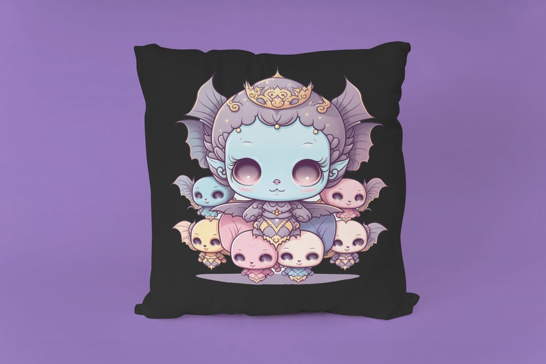 Pastel Goth Clipart, Digital Creepy Cute PNG SVG, Vector Graphics, Kawaii Anime SVG, Gothic Horror Bundle, Magic Spooky Art image 5