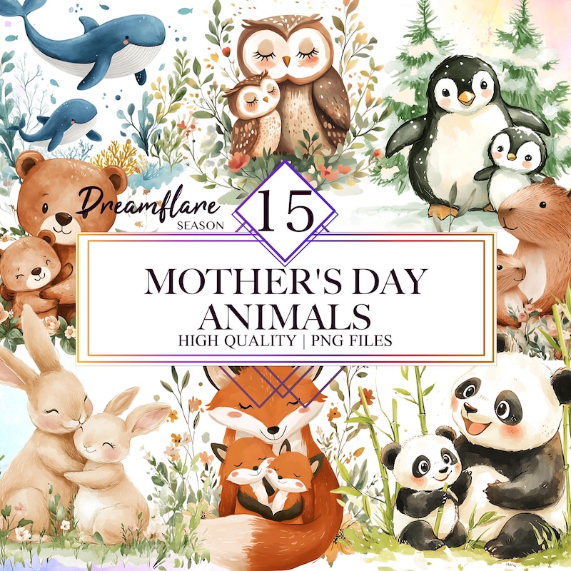 Mothers Day Clipart - Etsy