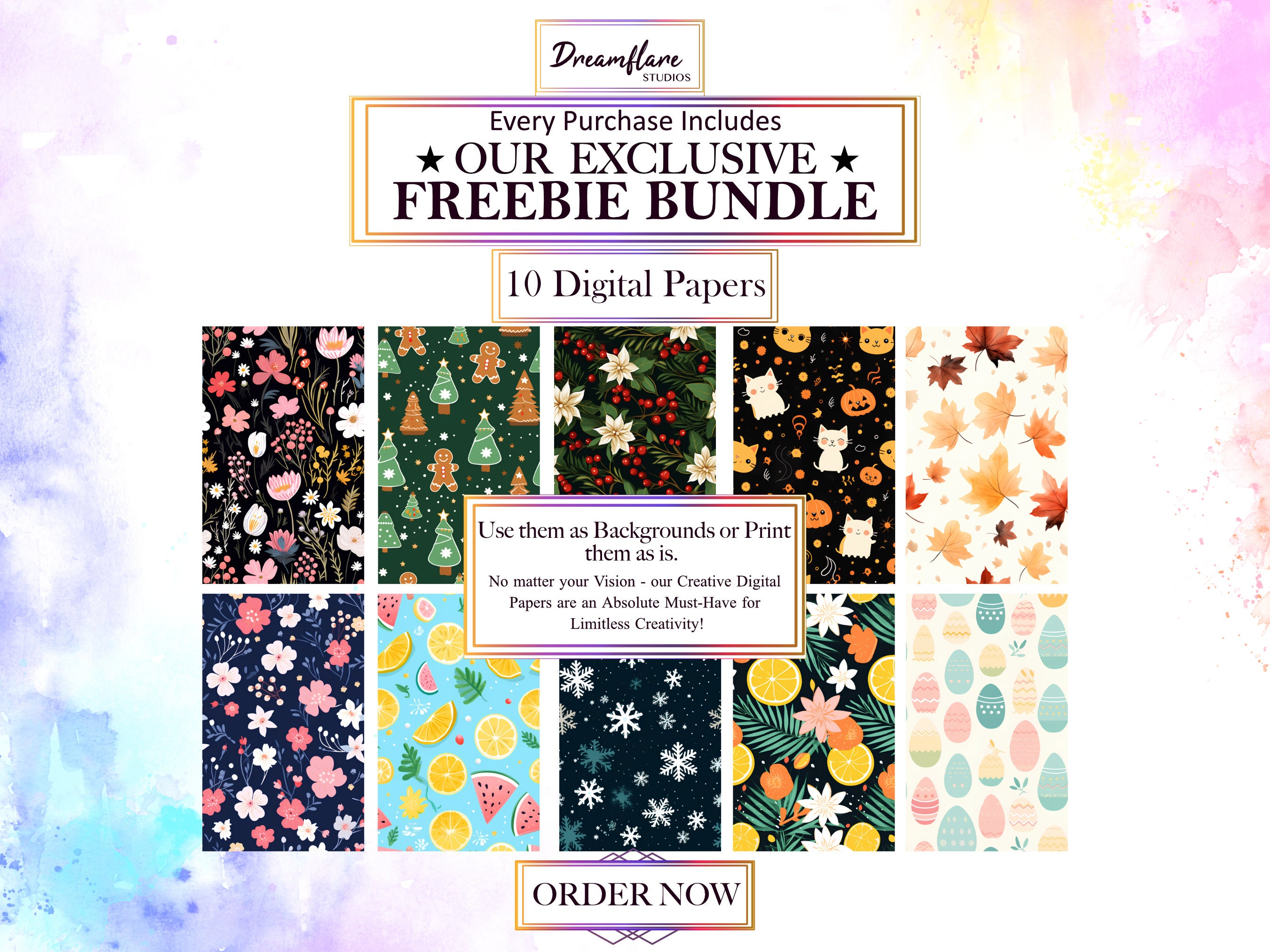 19 Winter Themed Digital Paper Bundle, Winter Jpg, Digital Download ...