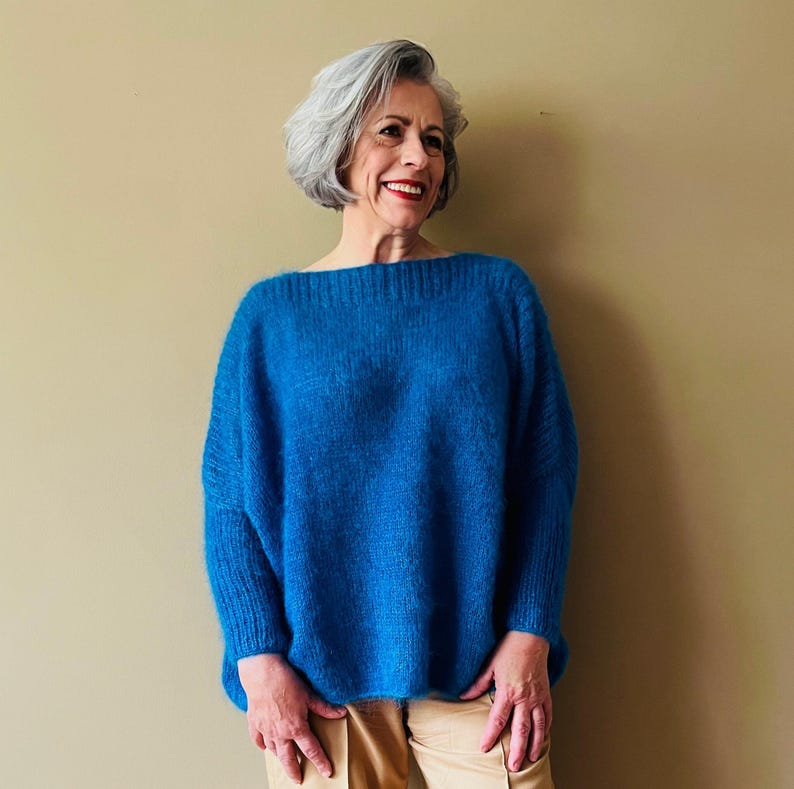 Easy Oversize Sweater Knitting Pattern PDF Beginner Friendly Super Easy ...