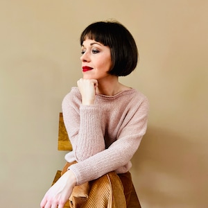 KNITTING PATTERN // U-Boat Neckline Sweater