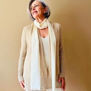 Knitting Pattern for an Extraordinary Pullover/Jacket Design: Vintage Elegance