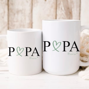 personalized mug | dad or mom with child's name | ceramic