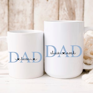 personalized mug | DAD or MOM with children's names | pottery