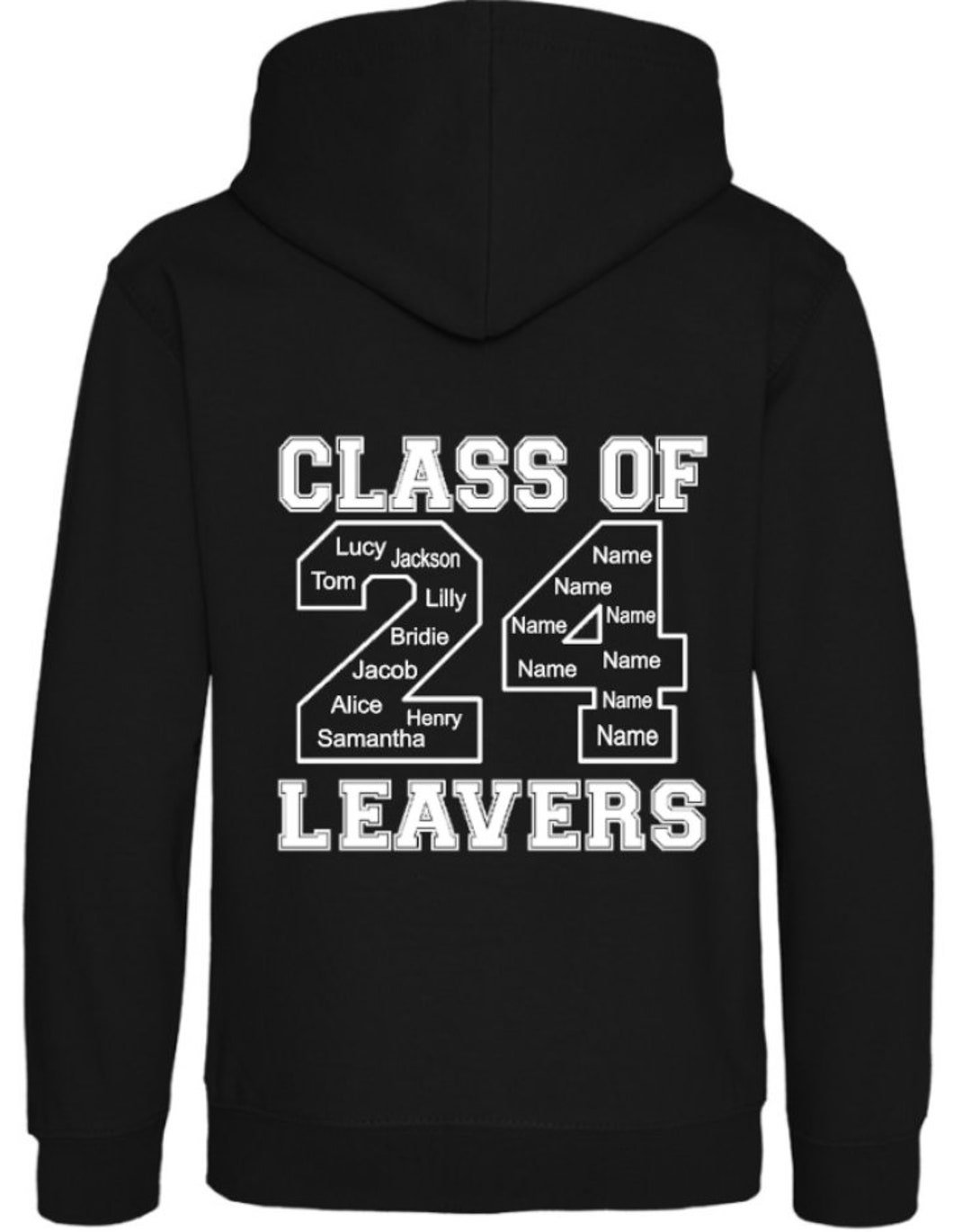 Personalised School Leavers Hoodies 2024, Primary School Leavers, Year