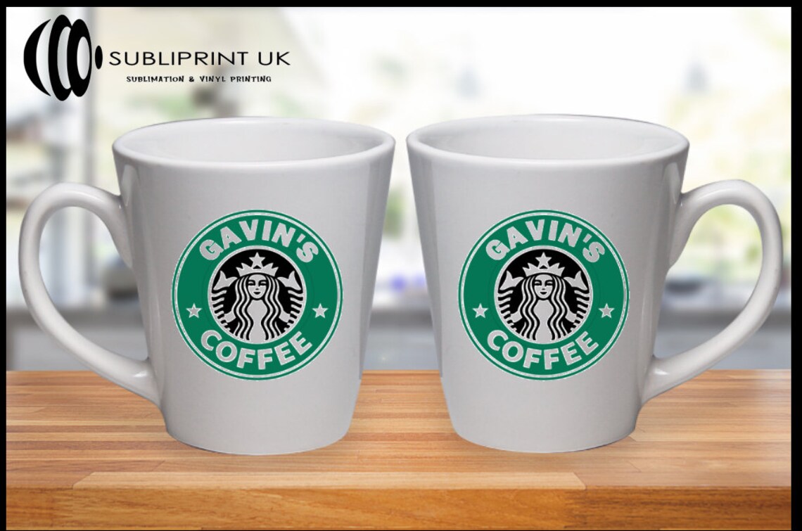 Starbucks Themed Mug Personalised Etsy UK