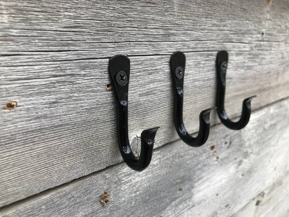 Small hooks black metal hooks white hooks for wall Etsy