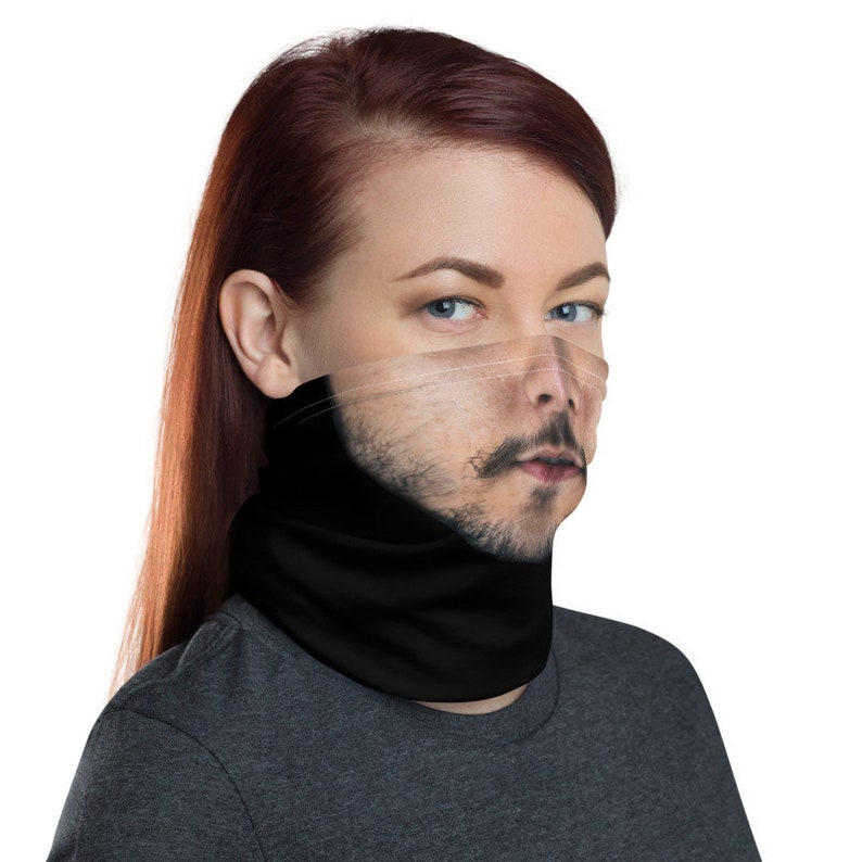 Human Face Mask Neck Gaiter Motorcycle mask Face Etsy