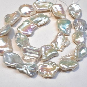 10-20mm Big Irregular Baroque Pearl Beads,Irregular Pearl Beads,Genuine Freshwater Pearls,Pearl High Luster 10pcs Jewelry PB539