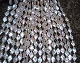 pearls, loose freshwater pearl beads, rare shape pearl strand,pearl beads, high luster PB2058