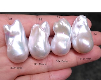 Rare Pearl, Super Large Pearl Beads, White Baroque Pearl , For Making Freshwater Pearl Pendant/Necklace,  Great Quality, PB1829