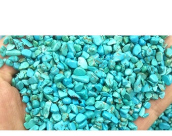 Mini chips a granel de 3-9 mm, chips de piedras preciosas, chips de turquesa azul, piedras naturales sueltas sin perforar, piedras preciosas de cristal sin perforar GB1565