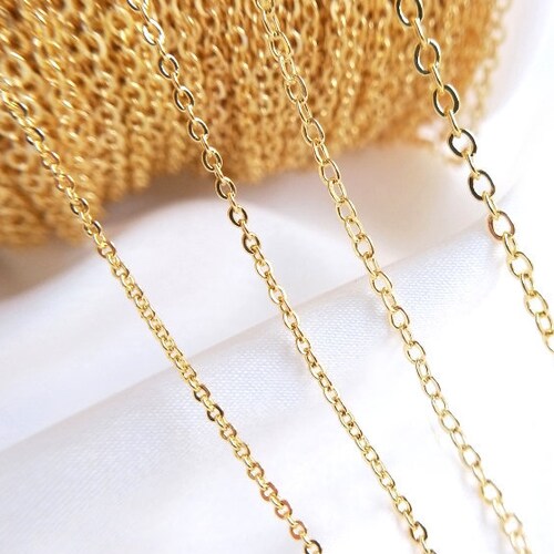 18k Real Gold Plated Chain Gold Plated 