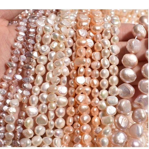 4-11mm Small nugget pearls, 4-5mm 5-6mm small pearls, white pearl natural freshwater pearls, pink lavender pearl, fine pearl PB521