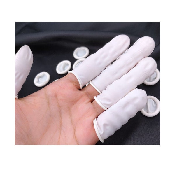 Finger Cots Rubber/Elastic (Pkg of 50/800) Finger Protector Gloves  Waterproof SALE  SB887