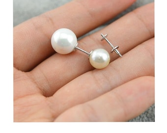 Genuine 18CT Solid YG 4 Claws Studs Mounting 2-10mm/Pair Genuine 18CT Solid YG 4 Claws Studs Mounting 2-10mm/Pair