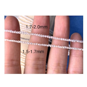 1.5-2 mm Tiny Seed Pearl Beads Natural White Potato Freshwater Pearls Genuine Freshwater Pearl Seed Pearls WHOLESALE Great Quality PB225