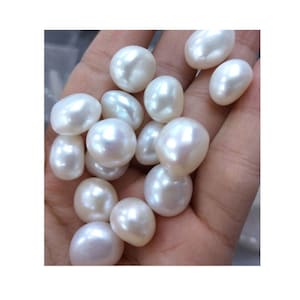 5-17mm White Fresh Water Pearl Undrill Nugget Beads 5mm 6mm 8mm 10mm 12mm, 14mm, 17mm, Pearl No Hole  PB864