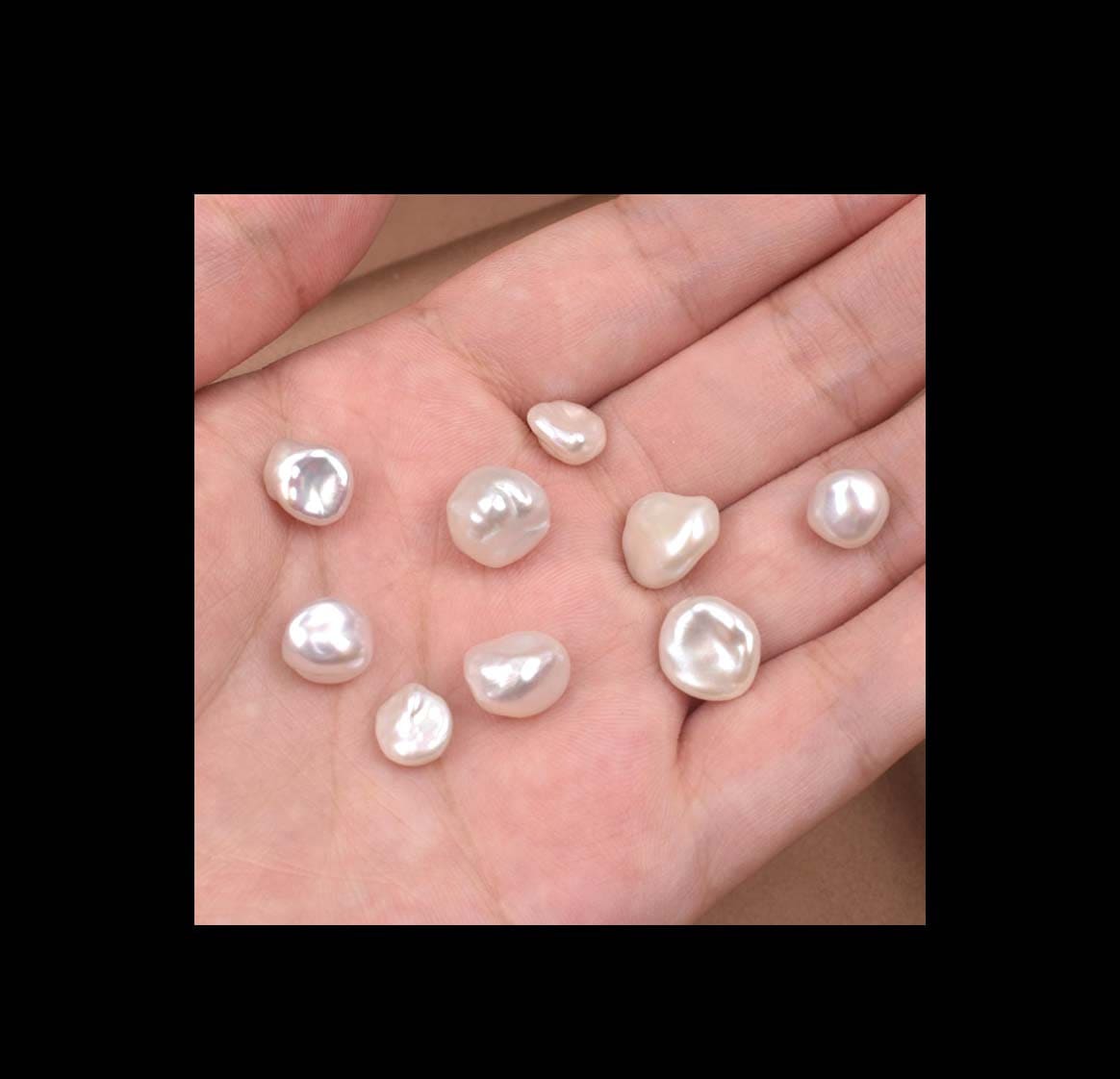 10-11mm Off White Baroque Side Drill 2.5mm large hole Pearls